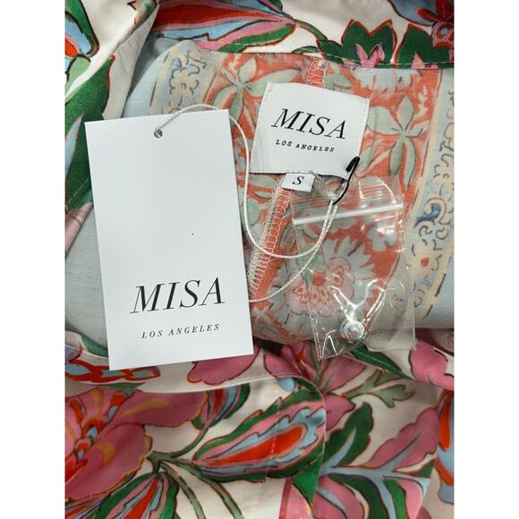 NWT Misa Los Angeles Womens Roya Floral Button Down Shirt Long Sleeve Size S - Picture 8 of 11